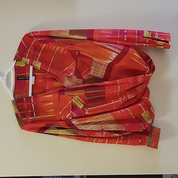 Walter BAKER Long Sleeve Sheer Shirt M - Picture 1 of 7